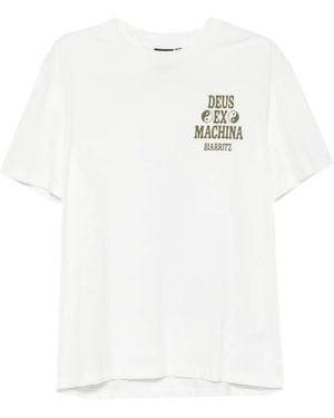 Deus Ex Machina Camiseta Biarritz Ceramic De Manga Corta - Blanco