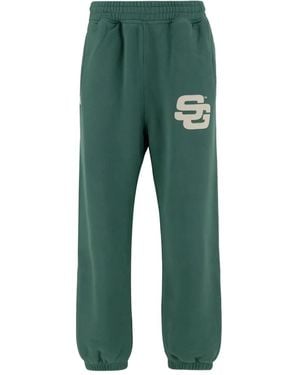 SUMMER GAMES Logo-Embellished Elasticated-Waist Track Pants - Green