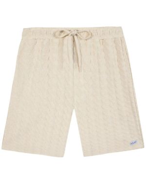 Maison Labiche Knitted Drawstring Shorts - White