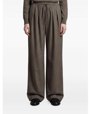 Frankie Shop Finn Pleated Trousers - Brown