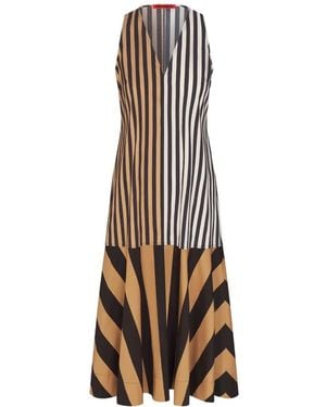Simon Miller Celeste Striped Midi Dress - White