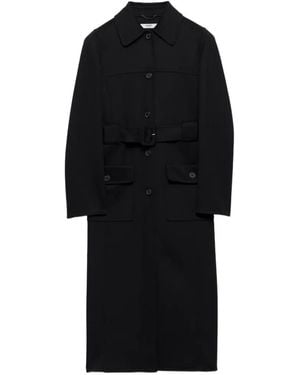 Prada Sobretodo Con Botones - Negro