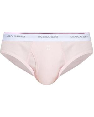 DSquared² ロゴウエスト ブリーフ - ピンク