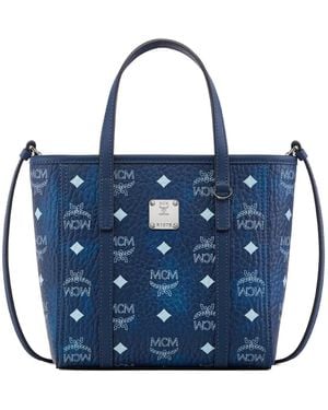MCM Toni Mini Tote Bag - Blue