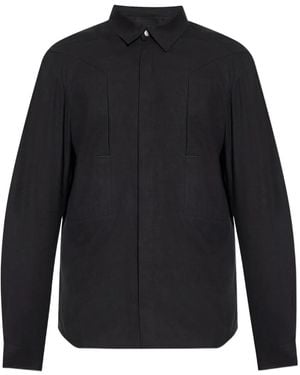 Rick Owens Paneled Shirt - Blue