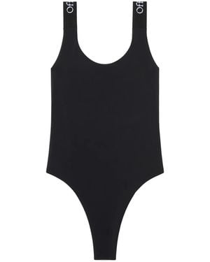 Off-White c/o Virgil Abloh Costume Da Bagno Con Logo - Nero