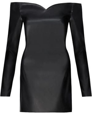 Violante Nessi Marino Off-The-Shoulder Mini Dress - Black