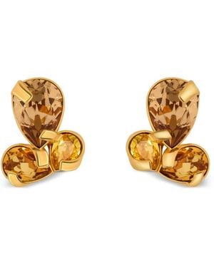 Oscar de la Renta Embellished Earrings - Metallic