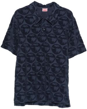 KENZO Short-Sleeve Polo Shirt - Blue