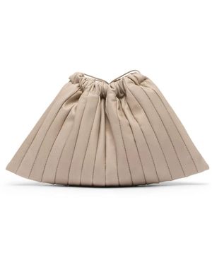 Marsèll Clutch Arriccio Plissettata - Neutro