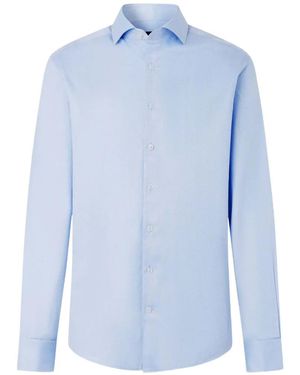Hackett Camisa Con Cuello Knightsbridge Y Diseño De Espiga - Azul