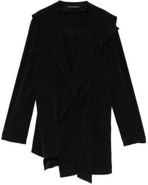 Yohji Yamamoto Draped Asymmetric Jacket - Black