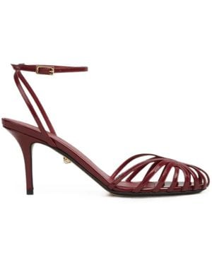 ALEVI Blake Cage-Strap Buckled Court Shoes - Pink