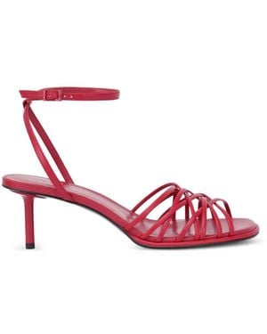 POTAMY Sandalias Con Tiras Entrelazadas - Rosa