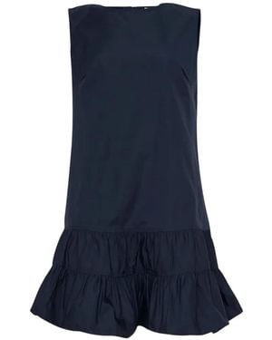 Ulla Johnson Ruffled Sleeveless Mini Dress - Blue
