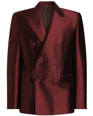 Dolce & Gabbana Sicilia Light Double-Breasted Jacket - Purple