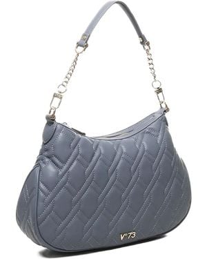 V73 Matelassé Chain Shoulder Bag - Blue