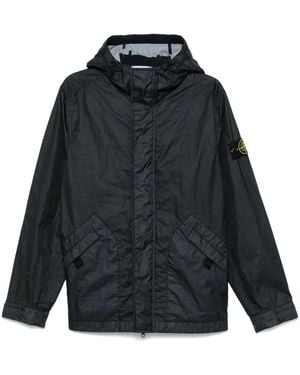 Stone Island Giacca Con Applicazione Compass - Blu