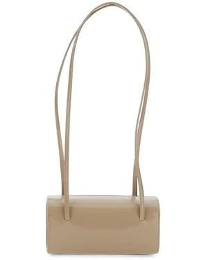 Faune Mie Patent Leather Mini Bag - White