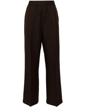 Stockholm Surfboard Club Pressed-Crease Straight Trousers - Black