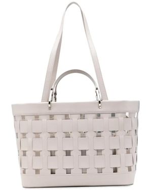 Emporio Armani Medium Tote Bag - White
