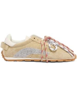 DSquared² Maple-Leaf Panelled Trainers - Natural