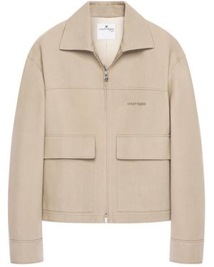 Courreges Double-Pocket Zip-Fastening Jacket - Natural