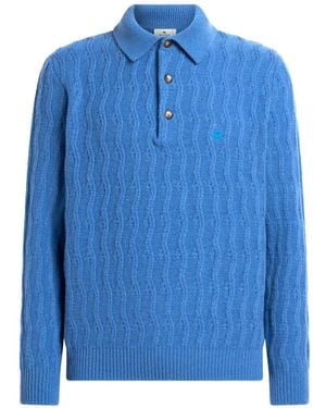 Etro Polo-Style Jumper - Blue