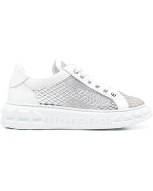 Casadei Lace-Up Trainers - White