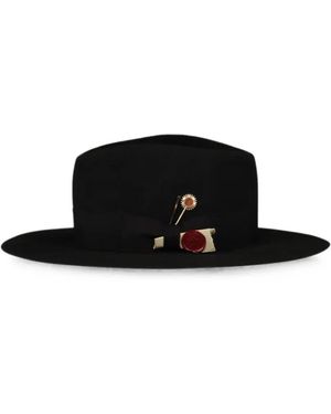 Nick Fouquet Sombrero Noir D' Ivoire - Negro