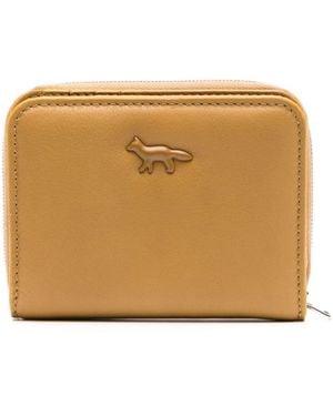 Maison Kitsuné Cloud Zipped Wallet - Natural