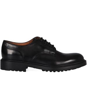Doucal's Schnürschuhe mit runder Kappe - Schwarz
