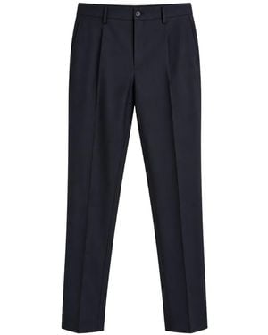 Canali Pantalones De Vestir Con Pinzas - Azul