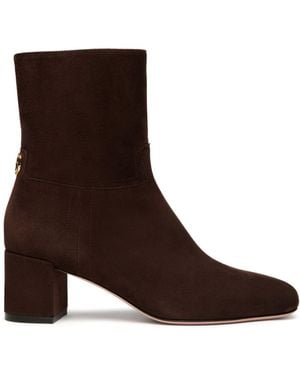 Bally 50Mm Daily Emblem Suede Ankle Boots - Brown