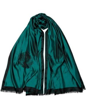 Elizabetta Fortuna Tulip-Woven Scarf - Green