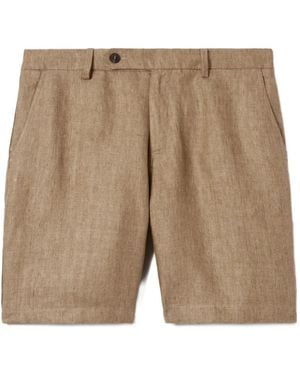MC2 Saint Barth Short À Motif De Chevrons - Brown