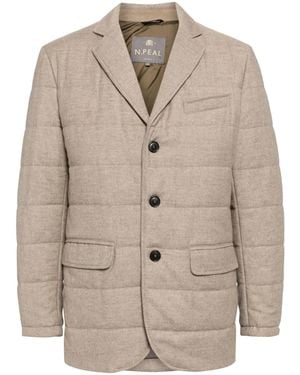 N.Peal Cashmere Cervina Jacket - Natural