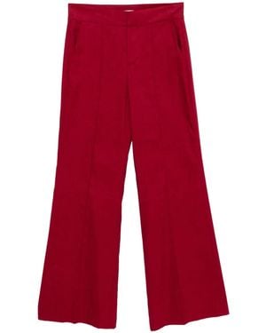 Alice + Olivia Pantalon À Coupe Ample - Rouge