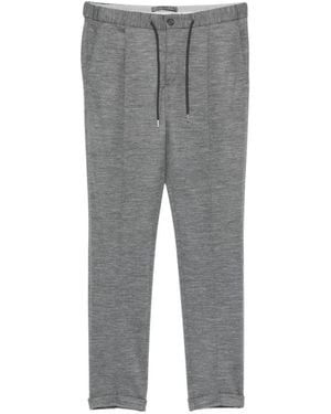 Profuomo Drawstring-Fastening Trousers - Grey