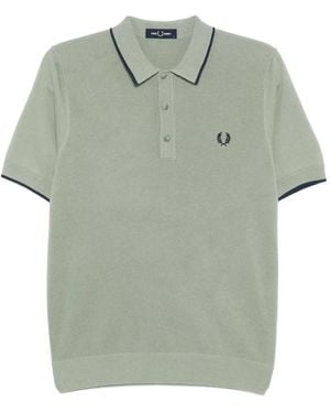 Fred Perry Polo Con Logo Ricamato - Verde