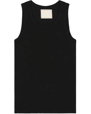 Jeanerica Scoop-Neck Ribbed Vest - Black