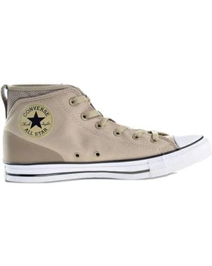 Converse Chuck Taylor All-Star Street "Vintage Khaki/Malt" Mid Sneakers - White