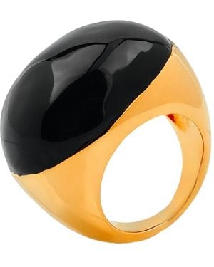 Marni Cabochon-Cut Resin Ring - Metallic