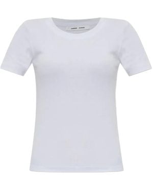 Samsøe & Samsøe Saalexis Ribbed T-Shirt - White