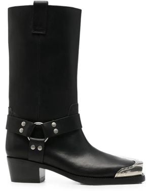 Paris Texas Roxy Metal-Toe Boots - Black