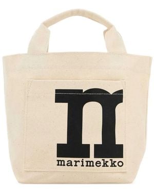 Marimekko Canvas Tote Bag - White