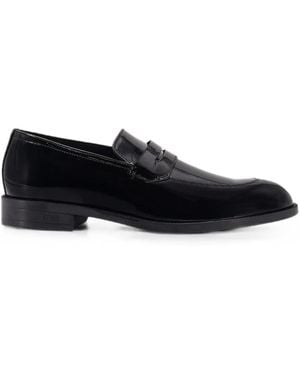 BOSS Patent Leather Loafers - Black
