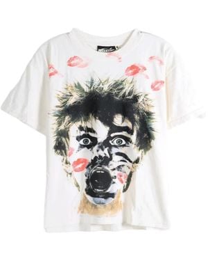 HELLSTAR Camiseta French Kiss - Blanco