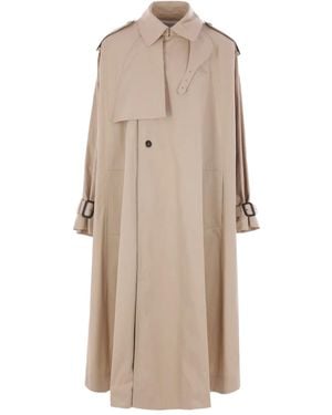 Saint Laurent Gabardina de sarga y algodón - Neutro