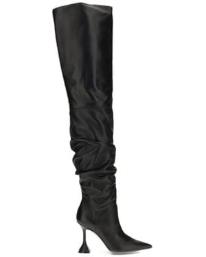 AMINA MUADDI Olivia Thigh-High Boots - Black